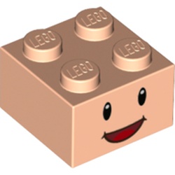 [ 094290 5b#283p ] 2x2 ブロック [ キノピオ ] [ 3003 35275 ] ( ライト・フレッシュ Light Nougat ) &sm