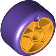  [ 006278 d0v#191x #268x ] タイヤ付きホイール 24mm ( 明橙色 Flame Yellowish Orange x 濃紫 Medium Lilac )