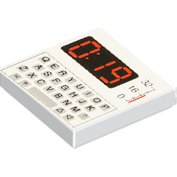 [ 3068p80 5t#001p ] 2x2 タイル [ 0:19 61:0 キーボード 入力装置 ] ( 白 ホワイト White )