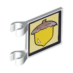 [ 2335pb031 4a#001s ] クリップ付き旗 フラッグ バナー [ どんぐり(両面) シール・パーツ ] [ 2335 11055 ]( 白 ホワイト White ) &sb