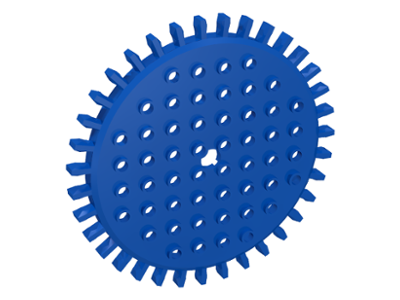 [ 000743 3q#023 ] ギア 歯車 ホイール 35歯 ( 青 ブルー Blue )