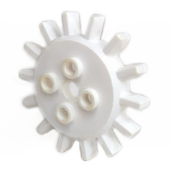 [ 000741 3q#001 ] 歯車 ギア 14歯 [ 741 ] ( 白 ホワイト White )