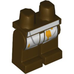 [ 016317 8f#308p ] ミニフィグ・レッグ 両足 [ Kebab Bob ] [→ 73200 88584 970c ] ( 濃茶 ダーク・ブラウン Dark Brown ) &pc