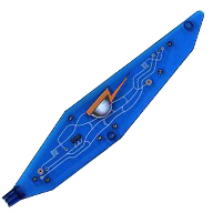 [ 30230px1 9h#043p ] インセクトイド・ラージ・ウィング [ 3本爪 ] ( 透明青 Transparent Blue )