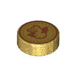 [ 404421 5t#297p ] 1x1 ラウンド・タイル [ ドラゴン ] [ 98138 35381 35380 ) [ パール金 ウォーム・ゴールド Warm Gold )