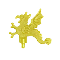 [ 087687 5f#024 ] 羽根飾り プルーム・ドラゴン [ x47 ] ( 黄色 イエロー Yellow ) Ⓟ