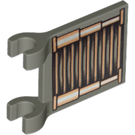 [ 2335px16 4a#026p ] クリップ付き旗 フラッグ バナー [ 銅グリル ] [11055 ] ( 旧濃灰 オールド・ダーク・グレー Old Dark Grey ) &sw