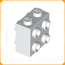 ◆[ 080796 2b# ] 1x2x1+2/3 両サイドスタッド・ブロック [&rarr; 22885  67329 ]