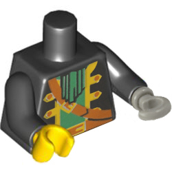 [ 973p36c01 4f#026p-026-024/002 ] トルソー ボディ [ 海賊 船長 Pirate Captain ] [ 76382 ] ( 黒 ブラック Black )