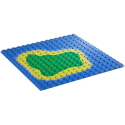 ◆[ 3867p01 2p#023p ] 16x16 ベース・プレート [ 3867 6098 003867 057916 6p# ] ( 青 ブルー Blue )