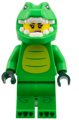 [ col468 288m#037m ] ワニくん Crocodile Costume Fan ( 明緑 ブライト・グリーン Bright Green )