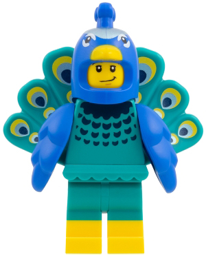 [ col461 288m#107m ] クジャクちゃん [ Peacock Costume Fan ] ( ダーク・シアン Bright bluish green )