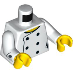 [ 6258853 4f#001p-001p-024 ] トルソー ボディ [ シェフ カフス ] [ 76382 ] ( 白 ホワイト White )