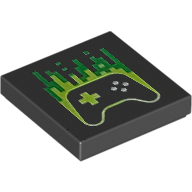 [ 3068pb2763 5t#026p ] 2x2 タイル [ ゲーム・コントローラー ] [ 3068 ] ( 黒 ブラック Black )