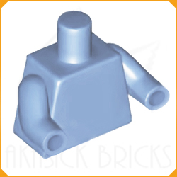 ◆[ 76382 4f#212p-212- ] ミニフィグ&bull;トルソー ライト・ロイヤル・ブルー・ボディ x 同色アーム