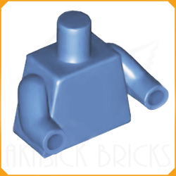 ◆[ 76382 4f#102p-102- ] ミニフィグ&bull;トルソー ミディアム・ブルー・ボディ x 同色アーム