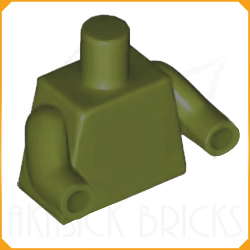 ◆[ 76382 4f#330p-330- ] ミニフィグ&bull;トルソー オリーブ・ボディ x 同色アーム