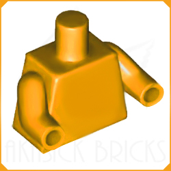 ◆[ 76382 4f#191p-191- ] ミニフィグ&bull;トルソー フレイム・オレンジ・ボディ x 同色アーム