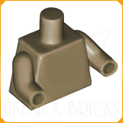 ◆[ 76382 4f#138p-138- ] ミニフィグ&bull;トルソー ダークタン・ボディ x 同色アーム