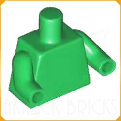 ◆[ 76382 4f#037p-037- ] ミニフィグ&bull;トルソー ブライト・グリーン x 同色アーム