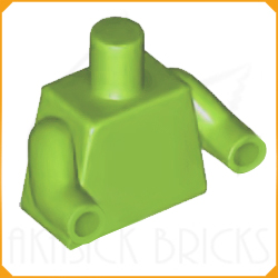 ◆[ 76382 4f#119p-119-- ] ミニフィグ&bull;トルソー ライム x 同色アーム