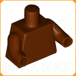 ◆[ 76382 4f#192p-192-- ] ミニフィグ&bull;トルソー レディッシュ・ブラウン x 同色アーム