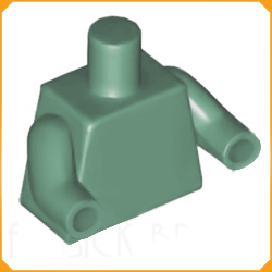 ◆[ 76382 4f#151p-151-- ] ミニフィグ&bull;トルソー サンド・グリーン・ボディ x 同色アーム