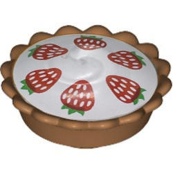  [ 93568pb03 a5a#312x ] パイ カップ・ストロベリー・ケーキ &Oslash;15.8 [ 32800 #001p ] ( ミディアム・ヌガー Md-Nougat x 白 White ).