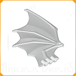 ◆[ 5981 4c# ] 1x19x9 シャフト付きウィング 羽 羽根 [ 左右対称 ] [ 005981 3c# ] 𝕆𝕆𝕆