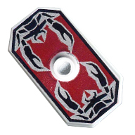 [ 48494pb05 c0a#208p ] 2x4 センター・スタッド付きシールド 盾 [ 蠍 サソリ] [ x1197 ] ( 明灰 ベリー・ライト・グレー Very Light Grey )