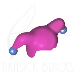 [ 62537x c5f#221x #321x ]  道化師 ピエロ Jester's Cap [ 062537 ] ( 濃桃 ダーク・ピンク Dk-Pink x ダーク・アズール Dk-Azul )