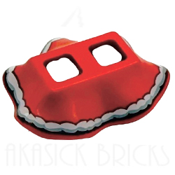 [ 24782pb10 8f#021p ] ミニフィグ用スカート [ サンタ・ガール ] [&rarr; 51374 24782 ] ( 赤 レッド Red )