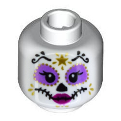  [ 3626pb4001 a9f#001p ] ミニフィグ・ヘッド [ カトリーナ ] [ 3626 28621 30011 ] ( 白 ホワイト White )