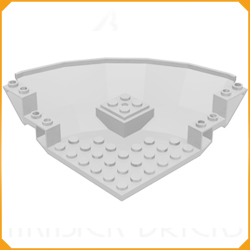 ◆[ 30201 5s# ] 10x10x2+2/3 クォーター・ソーサー・ベース [ 030201 6s# &rarr; 30117 ]