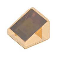 [ 54200pb139 7s#182p ] 1x1 プチ・スロープ [ 正方形 ] [ 35338 50746 ] ( 透明橙 Transparent Orange )