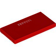[ 87079pb1638 5t#021p ] 2x4 タイル [ Ferrari ] [ 87079 ] ( 赤 レッド Red )