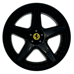 [ 7834pb01 0v#026p ] ホイール 11mm x &Oslash;21mm [ フェラーリ・ロゴ]  ( 黒 ブラック Black )