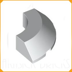 ◆[ 5649 6s# ] 4x4x1 1/4フラット・アーチ・スロープ コーン [ 005649 007843 ]