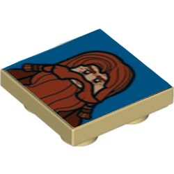 [ 12988 5t#005p ] 2x2 逆タイル [ 赤髪のドワーフ Red-Haired Dwarf ] [ 012988 11203pb003 ] ( タン Tan)