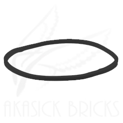 [ 22455 7a#026g ] ゴム ベルト &Oslash;約30mm [ 断面が■ ] [ 00x264 3q# ] ( 赤 レッド Red )