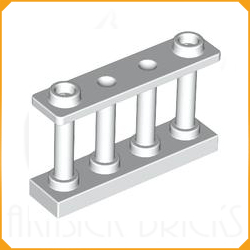 ◆[ 030055 4a ] 1x4 フェンス 柵 [&rarr; 15332 30056 21229 ]