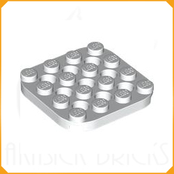 ◆[ 7864 5p# ] 4x4 コーナー・ラウンド・プレート 穴あき [ 007864 ]