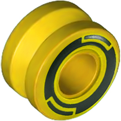 [ 6683pr0001 b0v#024p ] 車輪 ホイール ハブ &Oslash;11.2 x 7.84mm [ 6683 ⇅ 50951 ] ( 黄色 イエローYellow )