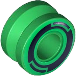 [ 6683pr0001 b0v#037p ] 車輪 ホイール ハブ &Oslash;11.2 x 7.84mm [ 6683 ⇅ 50951 ] ( 明緑 ブライト・グリーン Bt-Green )