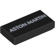 [ 3069pb1366 5t#026p ] 1x2 タイル [ ASTON MARTIN ] [ 3069 33586 37293 30070 ] ( 黒 ブラック Black ).