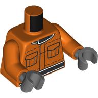 [ 6530703 4f#402p-402-199 ] トルソー ボディ [ ピット・クルー・メンバー ] [ 76382 ] ( 赤橙色 Reddish Orange )