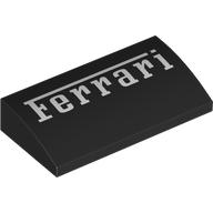 [ 110482 7s#026p ] 2x4x2/3 カーブ・スロープ [ Ferrari フェラーリ ] [ 88930 61068 ] ( 黒 ブラック Black )