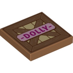 [ 31481 5t#312p ] 2x2 タイル [ -DOLLY- 門 ] [ 031481 3068 ] ( キャラメル ミディアム・ヌガー Medium Nougat )