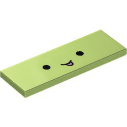 [ 69729pb251 5t#326p ] 2x6 タイル [ てへっ] [ 69729 ] ( 若草色 Spring Yellowish Green )