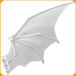◆[ 5981 4c# ] 1x19x9 シャフト付きウィング 羽 羽根 [ 左右対称 ] [ 005981 3c# ] 𝕆𝕆𝕆